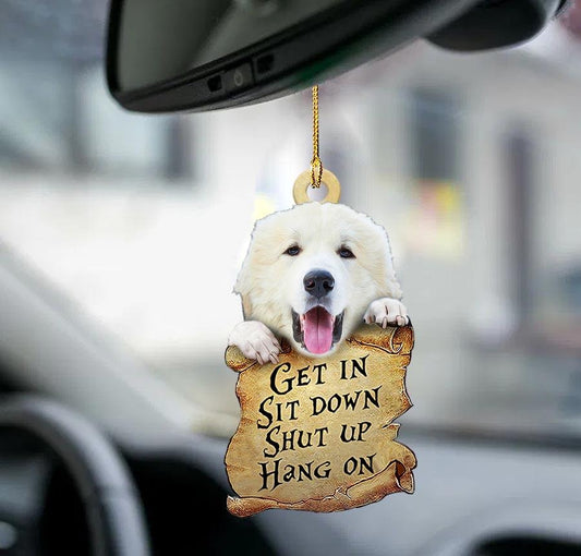 Godmerch- Ornaments- Great Pyrenees get in two sided ornament, Dog Ornaments, Car Ornaments