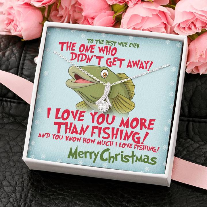 I Love You More Than Fishing Necklace - Alluring Beauty Necklace - TGV