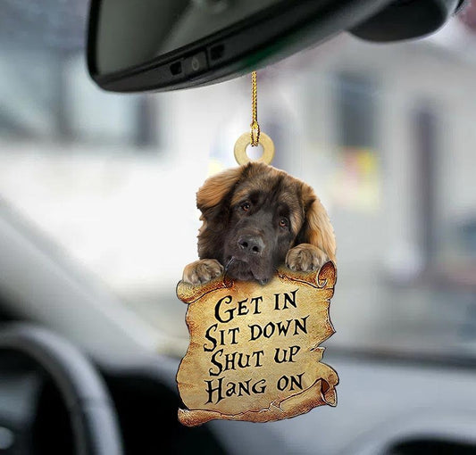 Godmerch- Ornaments- Leonberger get in two sided ornament, Dog Ornaments, Car Ornaments