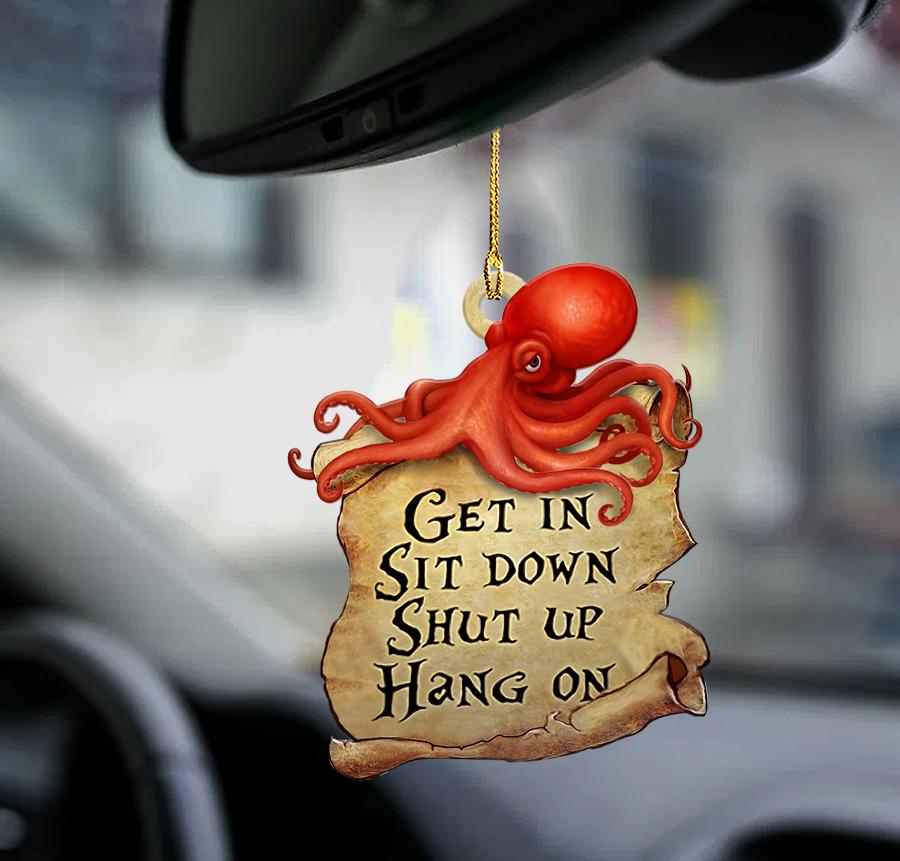Godmerch- Ornaments- Octopus get in octopus lover two sided ornament, Dog Ornaments, Car Ornaments