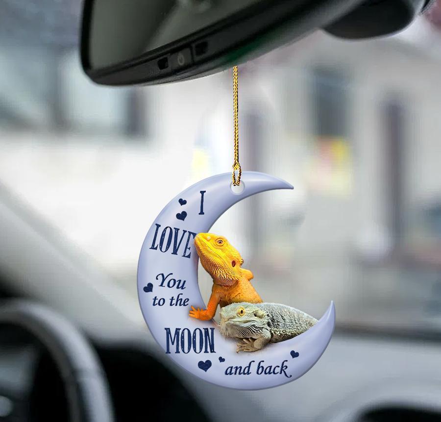 Iguanids Moon Back Two Sided Ornament Cus Tjl