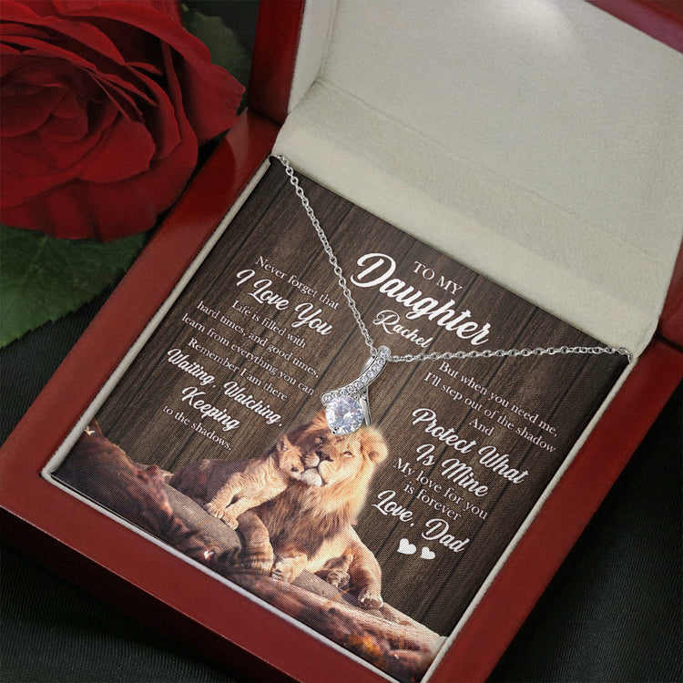 To My Beautiful Daughter Necklace My Love For You is Forever Personalized Alluring Beauty Necklace XL043E - TGV