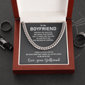 To My Boyfriend Necklace Gift Meeting You Was Fate, Becoming Your Friend Was A Choice,Bu tFalling In Love With You Was Beyond My Control Cuban Link Chain Necklace 015J - TGV