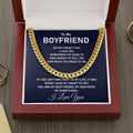 To My Boyfriend Necklace - You are my best friend, my soulmate, my everything Cuban Link Chain Necklace XL007I - TGV