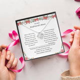 To My Boyfriend's Mom - Thank You For Sharing Your Son Alluring Beauty Necklace Personalized - TGV
