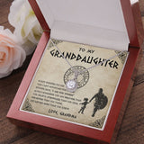 To My Daughter Granddaughter Necklace Gift - Viking Style Whisper Back I Am The Storm Braver, Stronger, Smarter and Loved - I Love you to the Valhalla and back - Custom Love Knot, Eternal Hope, Alluring Beauty Necklace 052D - TGV