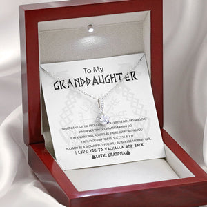 To My Daughter Granddaughter Necklace Gift from Viking Dad Mom - I wish you happiness, success and joy - Custom Love Knot, Eternal Hope, Alluring Beauty Necklace 053B - TGV