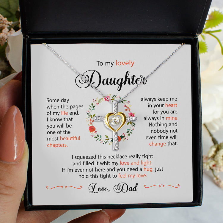 To My Lovely Daughter Granddaughter Necklace Gift - You will be one of the most beautiful chapters Love Knot Necklace, Alluring Beauty Necklace, Turtle Necklace, Sunflower Necklace 355A - TGV