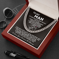 To My Man Necklace - My dreams came true the day I met you Cuban Link Chain Necklace XL007H - TGV