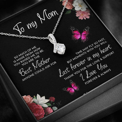 To My Mom Necklace Thank You For The Love And Support Alluring Beauty Necklace XL346A - TGV