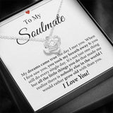 To My Soulmate Necklace Grow Old Together Forever Love Knot Necklace - TGV
