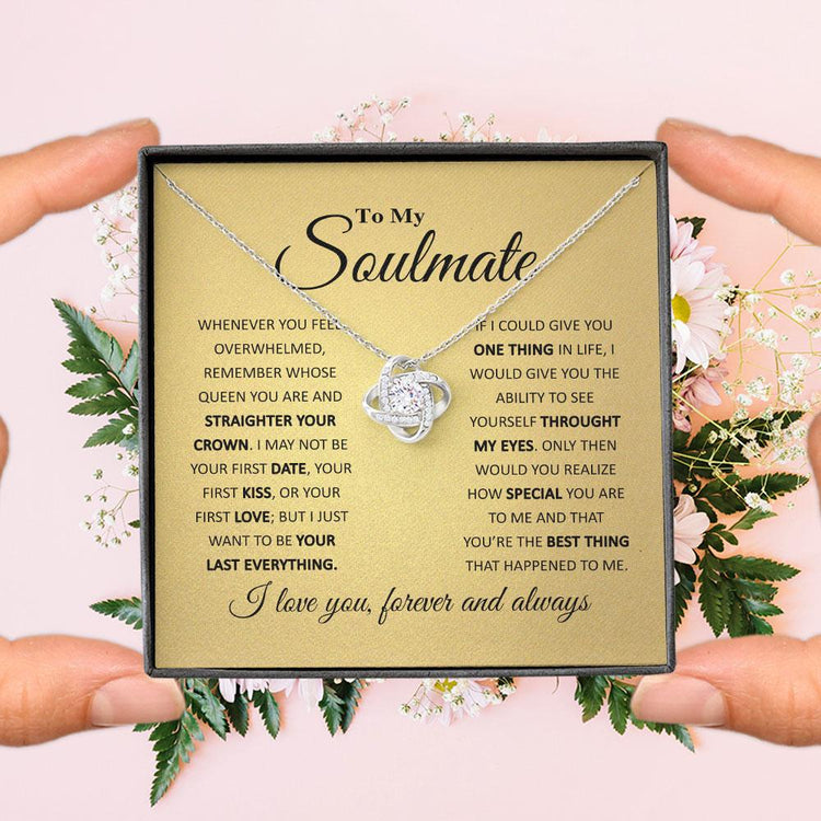 To My Soulmate Necklace, You're The Best Thing - Alluring Necklace Personalized - TGV