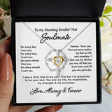 To My Wife Soulmate Girlfriend Necklace Gift - Forever I Love You - Custom Love Knot Necklace, Alluring Beauty, Valentine Gift 003F - TGV