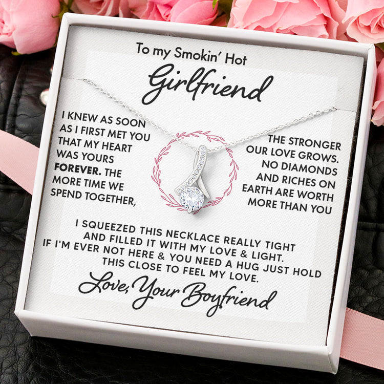 To My Wife Soulmate Girlfriend Necklace Gift I Promise You Will Never Have To Face Them Alone Love Knot Necklace, Alluring Beauty, Sunflower Necklace Gift 003B - TGV