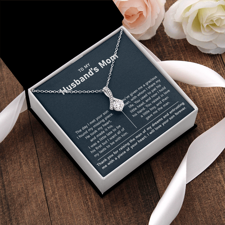 To my Husband's Mom - Thank You for Raising The Man of My Dreams - Alluring Beauty Necklace - TGV
