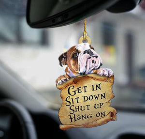 Bulldog Get In Dog Lover Two Sided Ornament Christmas Gift Godmerch