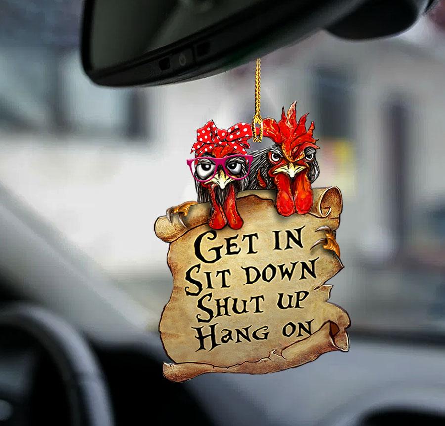 Chicken Get In Chicken Lover Two Sided Ornament Christmas Gift Godmerch
