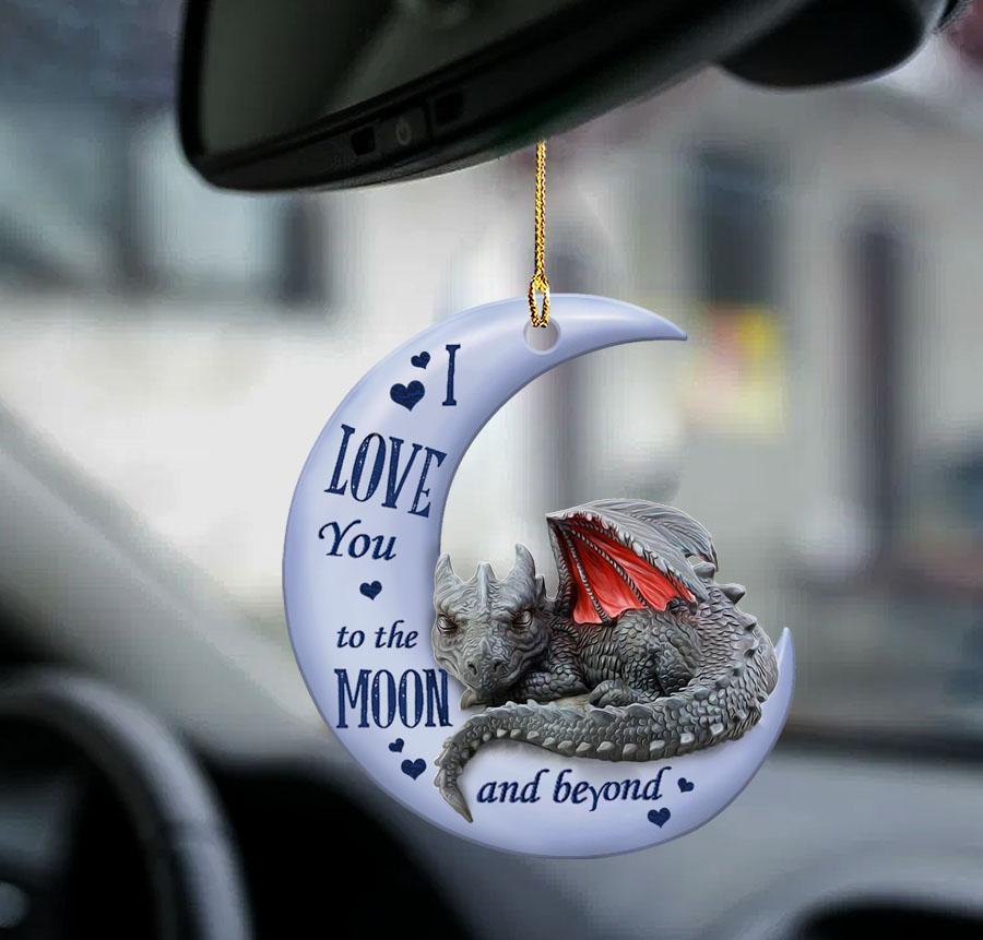 Dragon Moon Back Beyond Dragon Lover Two Sided Ornament Cus Tjl