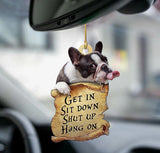 French Bulldog Get In Two Sided Ornament Christmas Gift Godmerch