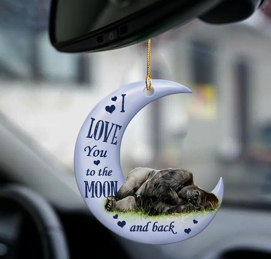 Gorillas Moon Back Gorillas Lover Two Sided Ornament