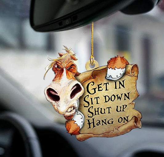Horse Get In Horse Lover Two Sided Ornament, Cute Ornaments