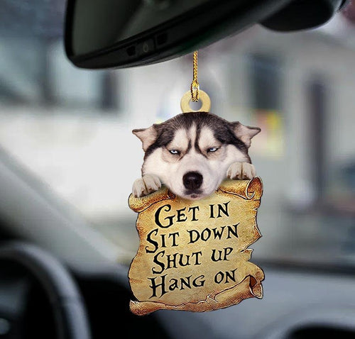Siberian Husky Get In Siberian Husky Lover Dog Mom Two Sided Ornament Christmas Gift Godmerch