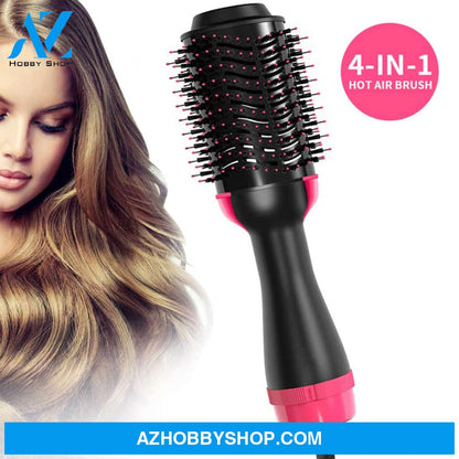 2 In 1 Multifunctional Hair Dryer & Volumizer Brush Roller Rotate Comb Styling Straightening Curling