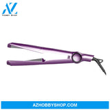 2 In1 Professional Hair Straightener Crimper Dry/wet Straightening Curling Comb Purple / Uk