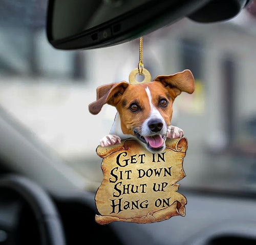 Godmerch- Jack Russell Terrier get in Jack Russell Terrier lovers two sided ornament, Dog Ornaments, Car Ornaments