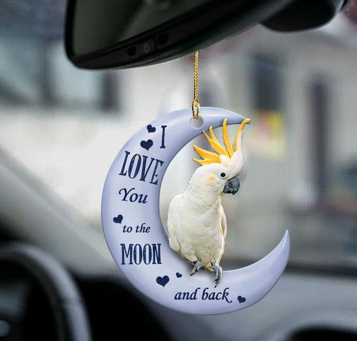 Citron Cockatoo Moon Back Gift For Bird Lover Two Sided Ornament