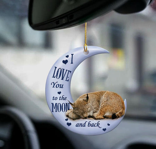 Lynx Moon Back Lynx Lover Two Sided Ornament
