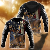 Hunting Gifts Deer Hunting Gifts All Over Printed Deer Hunting US Unisex Size Hoodie