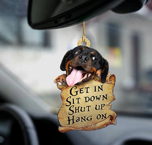Rottweiler Get In Rottweiler Lover Two Sided Ornament Christmas Gift Godmerch