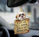 Shih Tzu Get In Two Sided Ornament Christmas Gift Godmerch