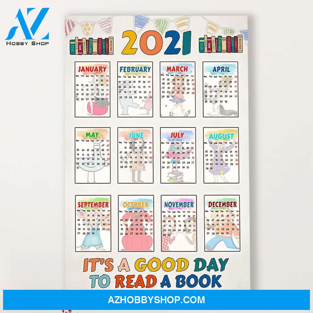 Teacher Classroom Canvas 2021 Calendar, Student Wall Art Back to School Gift for Teacher