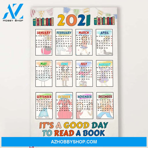Teacher Classroom Canvas 2021 Calendar, Student Wall Art Back to School Gift for Teacher
