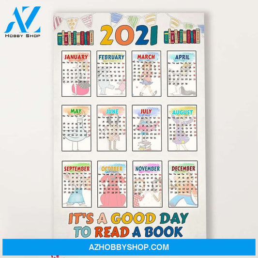 Teacher Classroom Canvas 2021 Calendar, Student Wall Art Back to School Gift for Teacher