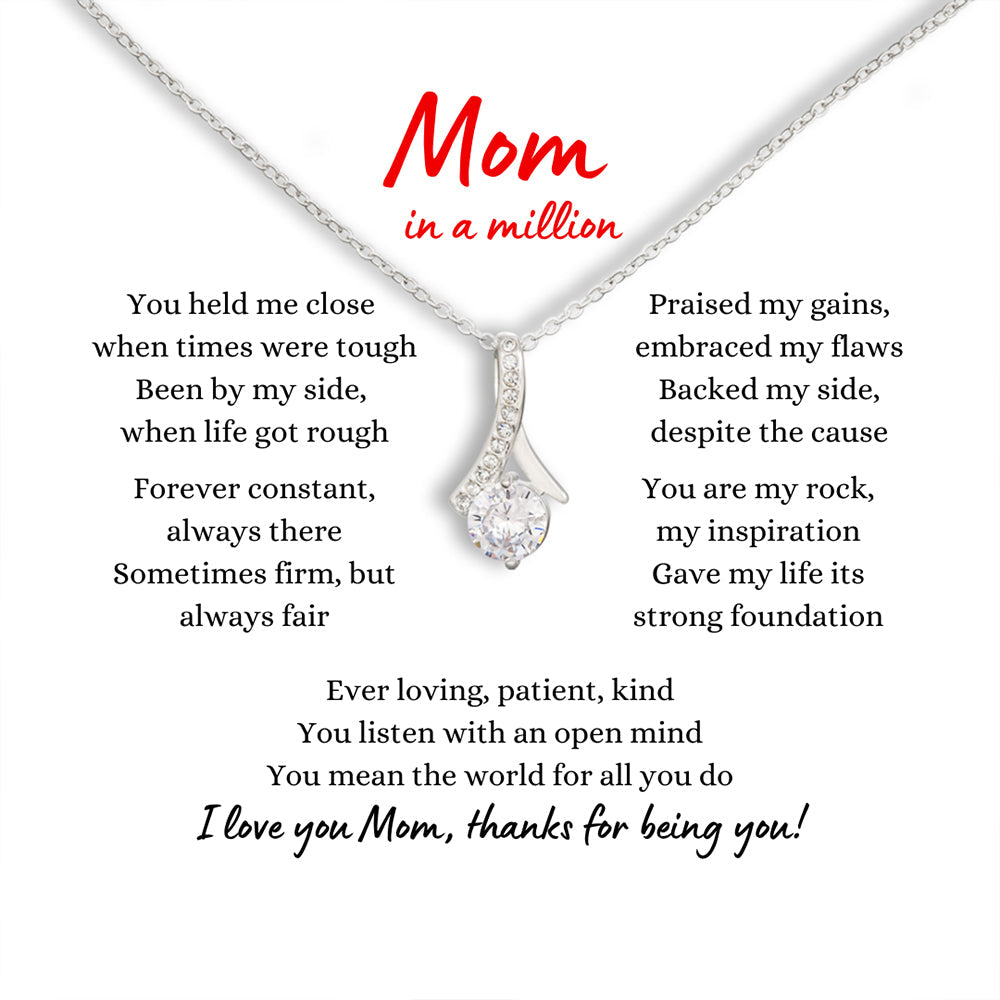 Alluring Necklace for Mom - Mom In A Million, Best Necklace for Mom
