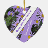 20Th Wedding Anniversary, Editable  Ceramic Ornament