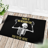 FUNNY SKELETON DOORMAT