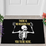 FUNNY SKELETON DOORMAT