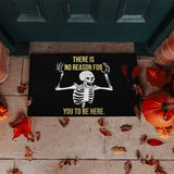 FUNNY SKELETON DOORMAT