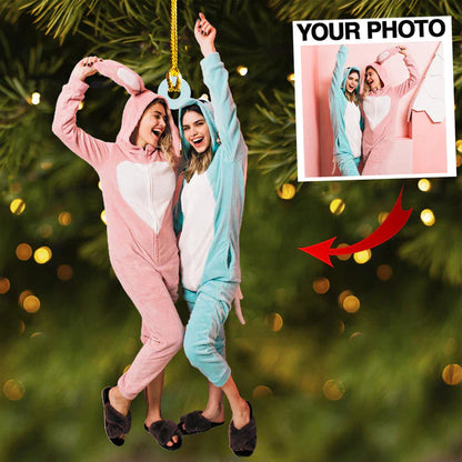 Flat Custom Photo Friend No More Than Friendship Ornament - 2D Effect ADA