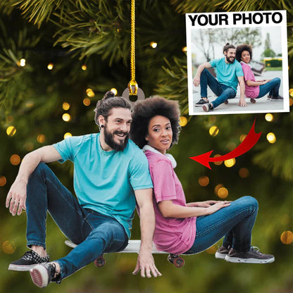 Flat Custom Photo Friend No More Than Friendship Ornament - 2D Effect ADA