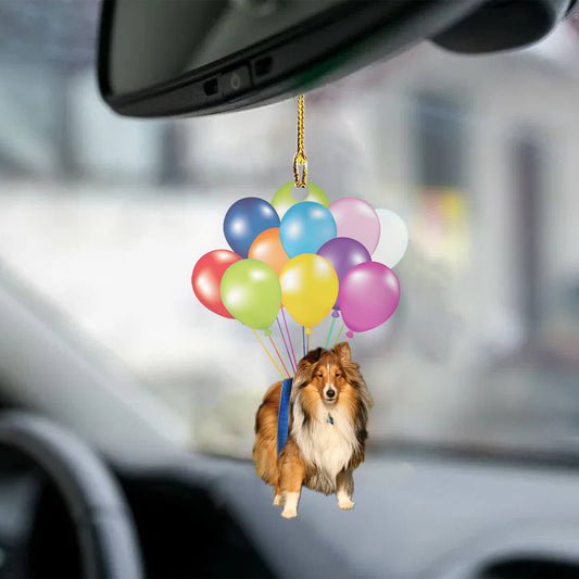Shetland Sheepdog Fly With Bubbles Dog Hanging Ornament Dog Ornament Godmerch