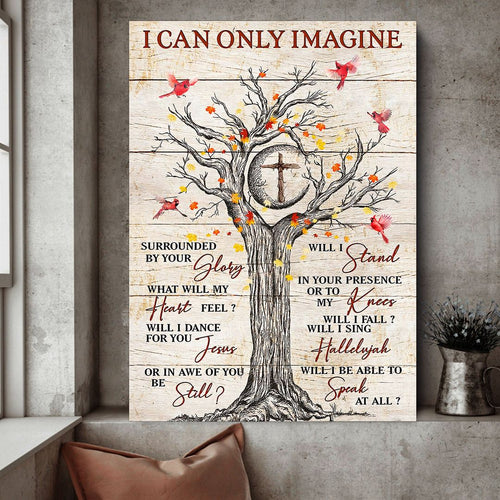 Cardinal Tree Jesus I Can Only Imagine Matte Canvas