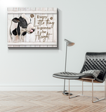 Cow Farm Everything gonna be alright Premium Canvas Wall Art, Wall Decor Visual Art
