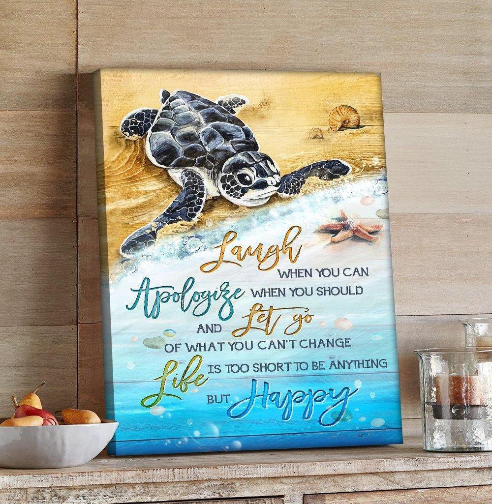 Life Is Too Short Canvas And Poster, Wall Decor Visual Art