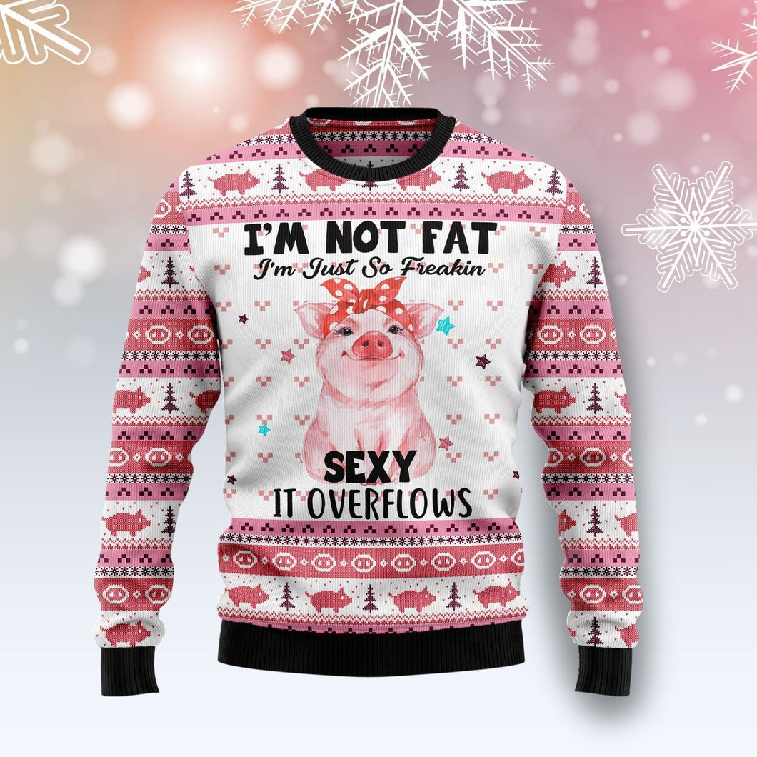 Pig Overflows Ugly Christmas Sweater 