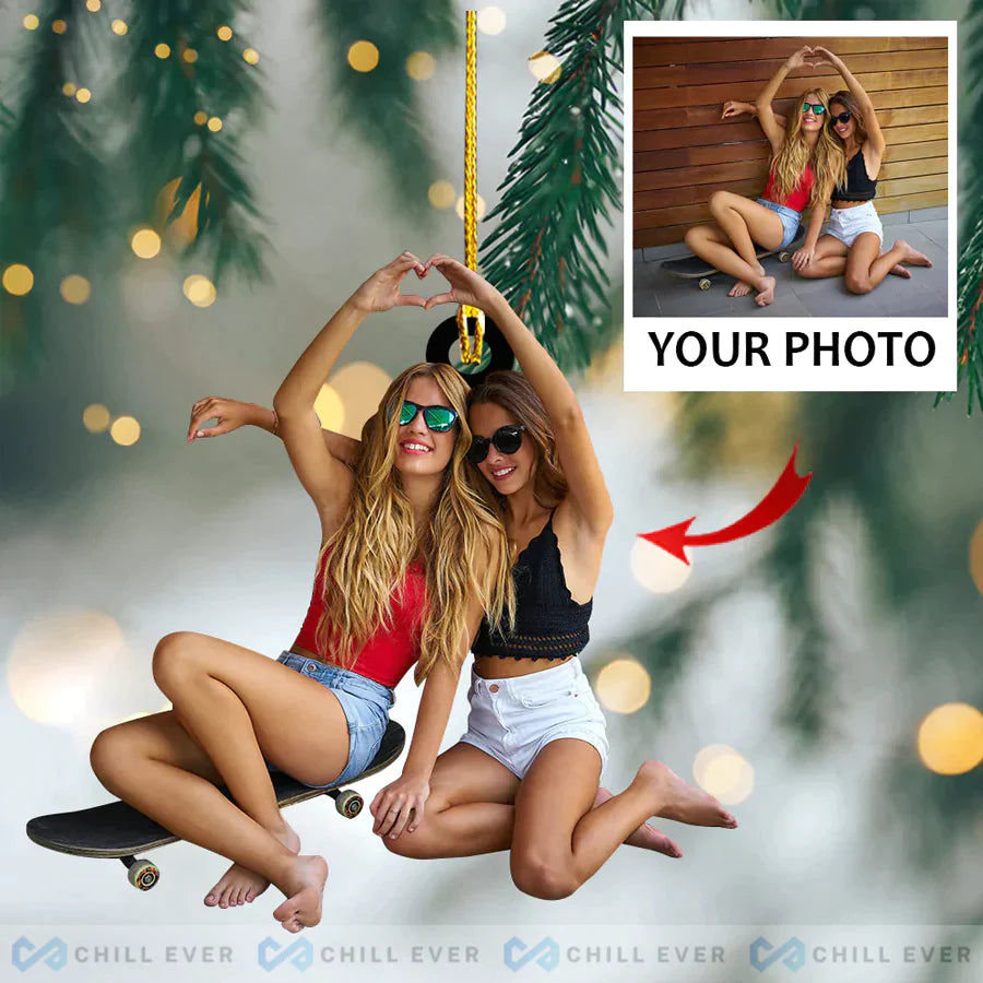Custom Photo Family Christmas Ornaments - 2022 Custom Christmas Ornaments HB